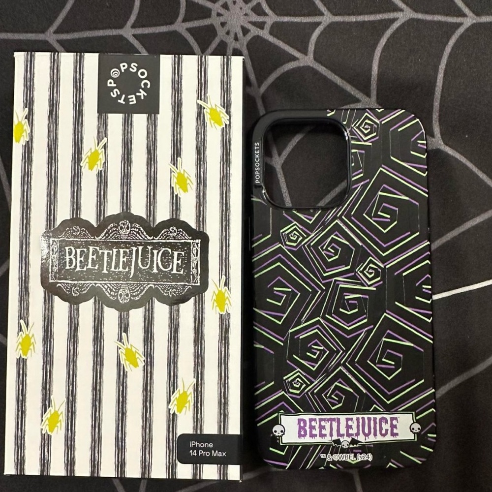 PopSocket Beetlejuice iPhone 14 Pro Max cases with Magsafe